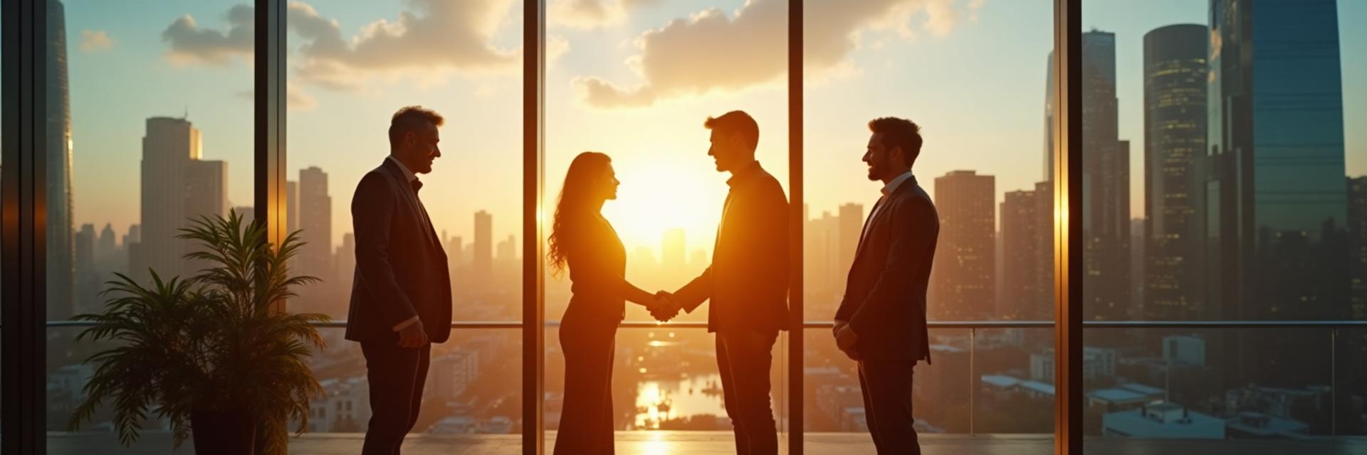 Equipo colaborando para el éxito